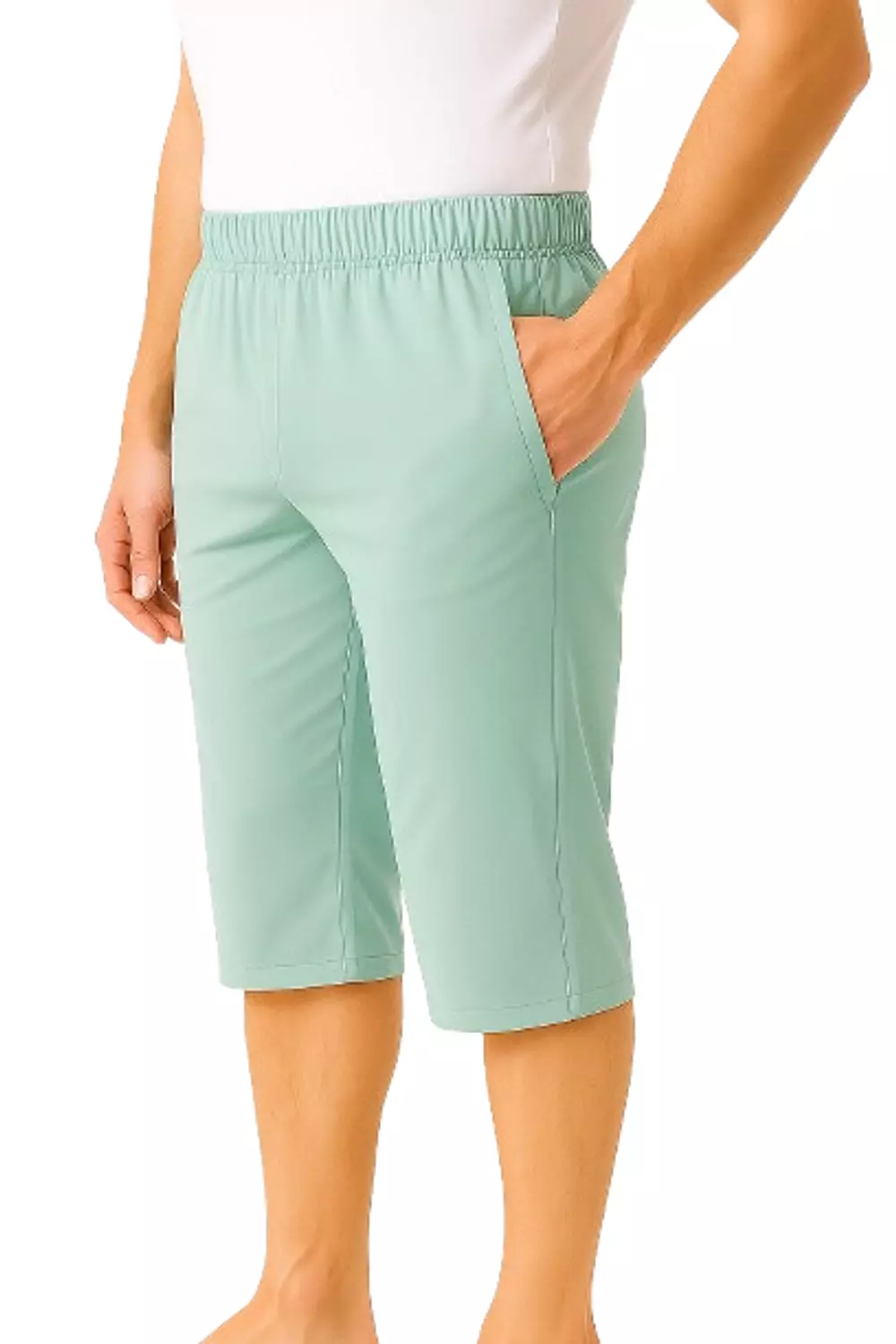 Cotton Plain Long Short - 5016 - Mint Green hover image