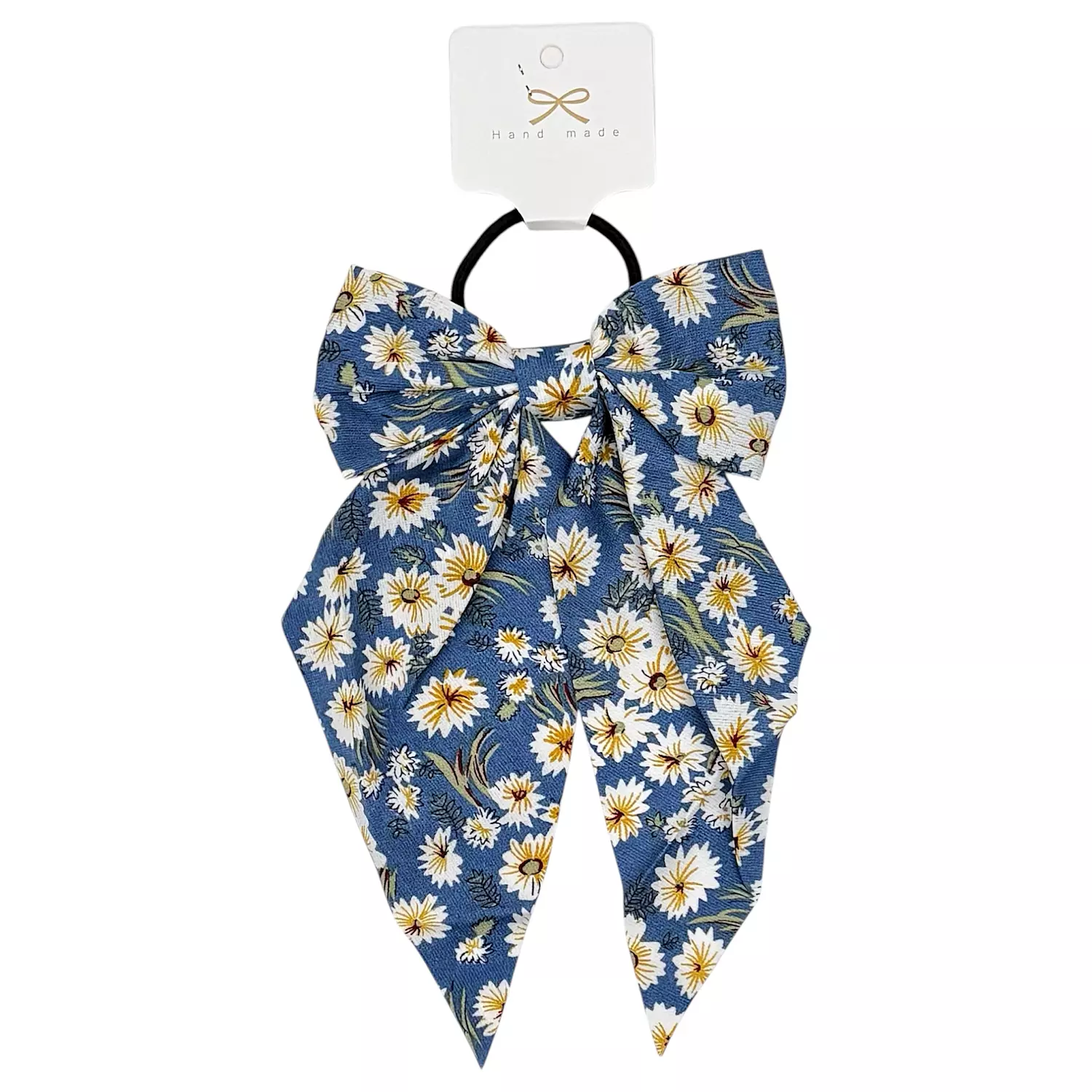 Bow Tie Floral Hair Tie D 1