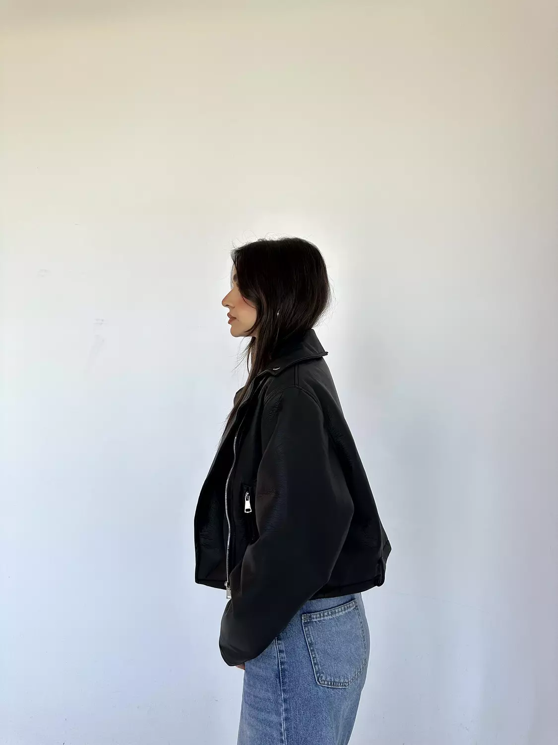 Loose Zipper Leather Jacket 10