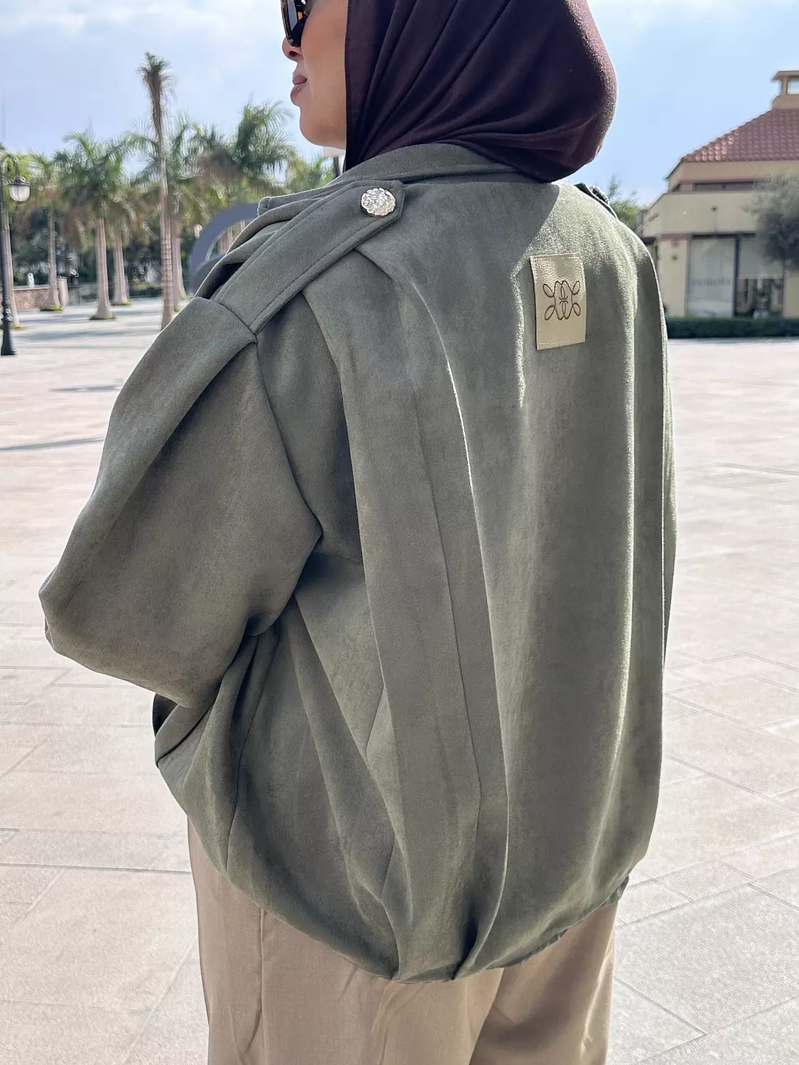 Everyday Suede Jacket - Olive 1
