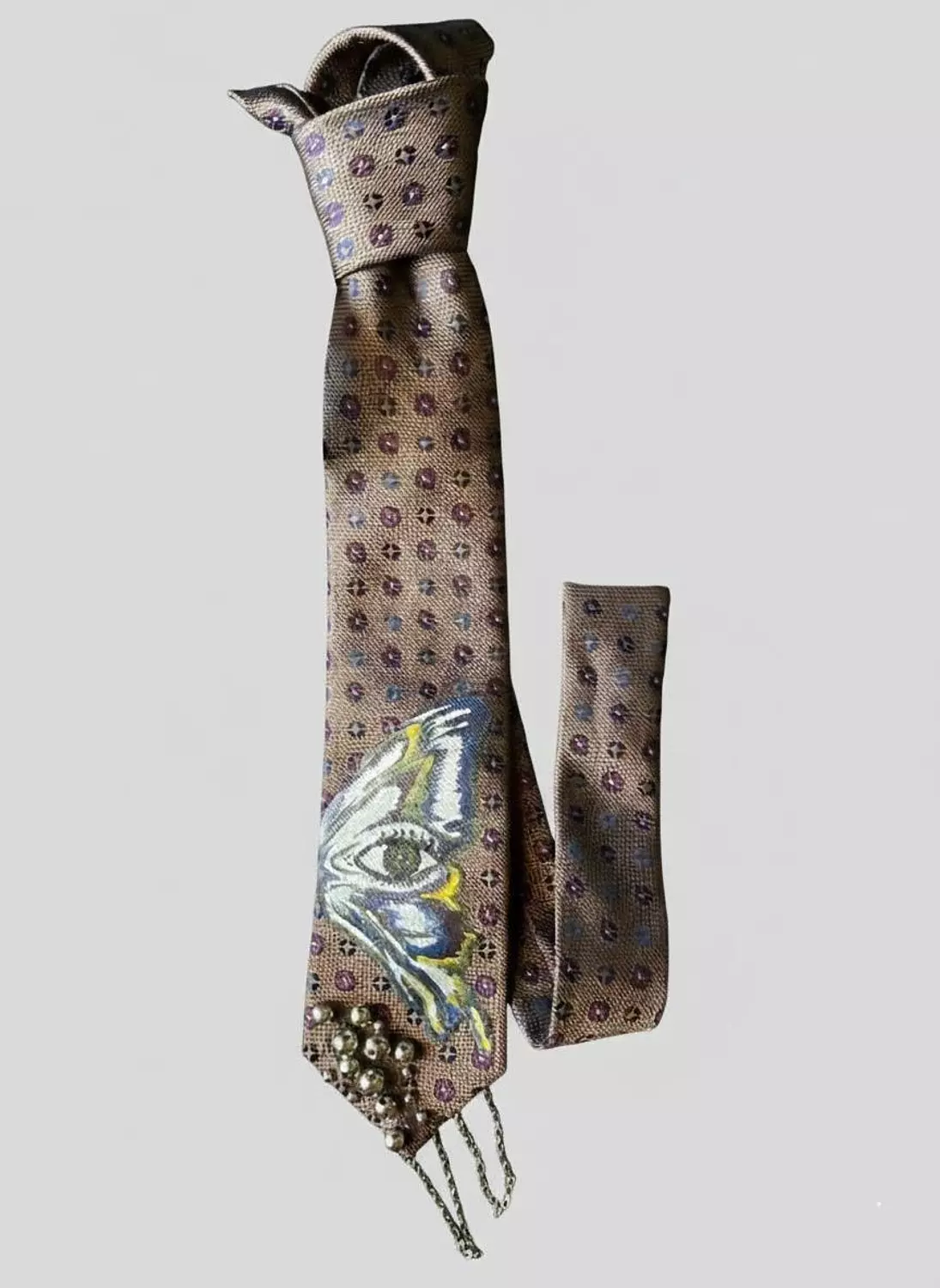 1of1 hand-painted cravat by Heba Gamal  image