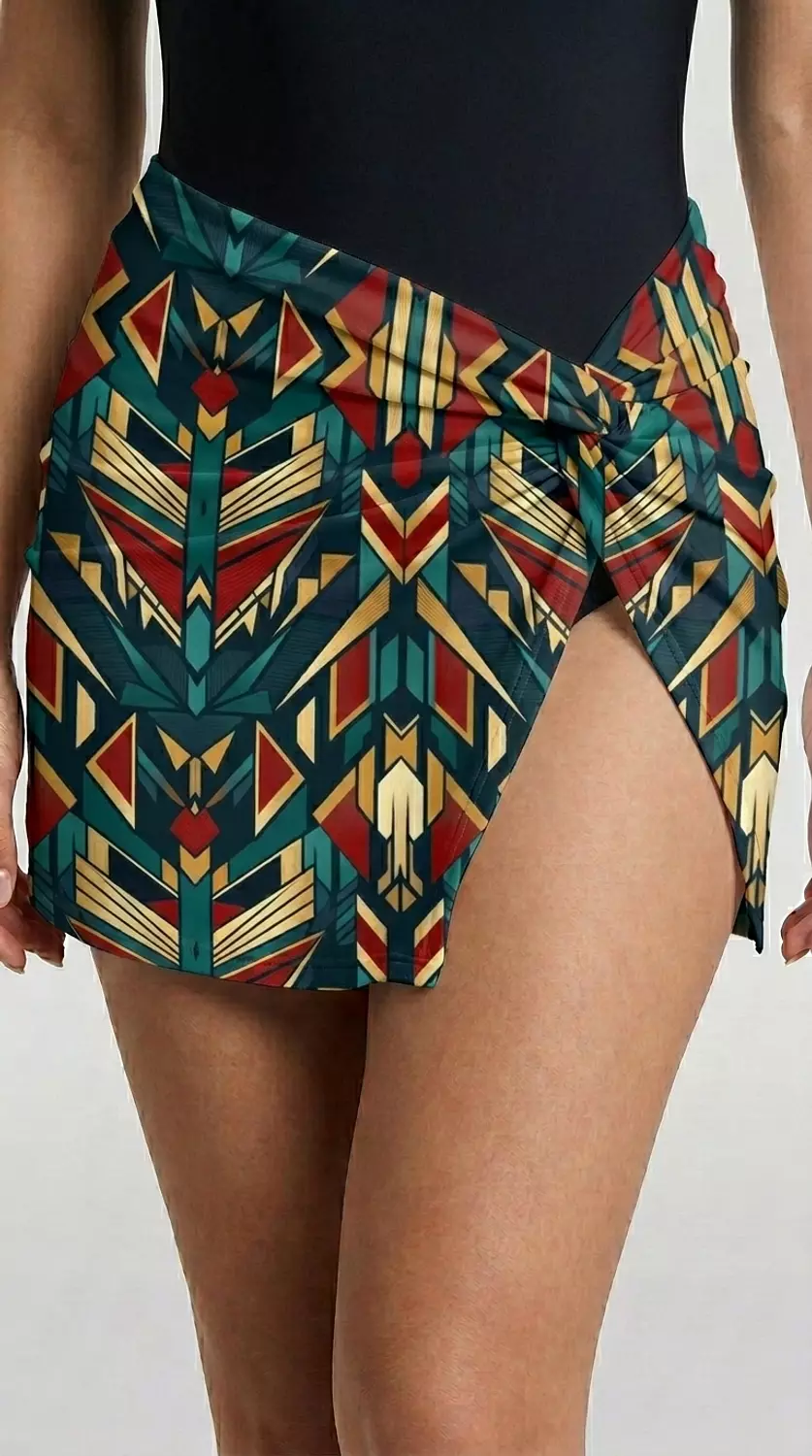 Ra-relic twisted skirt  image