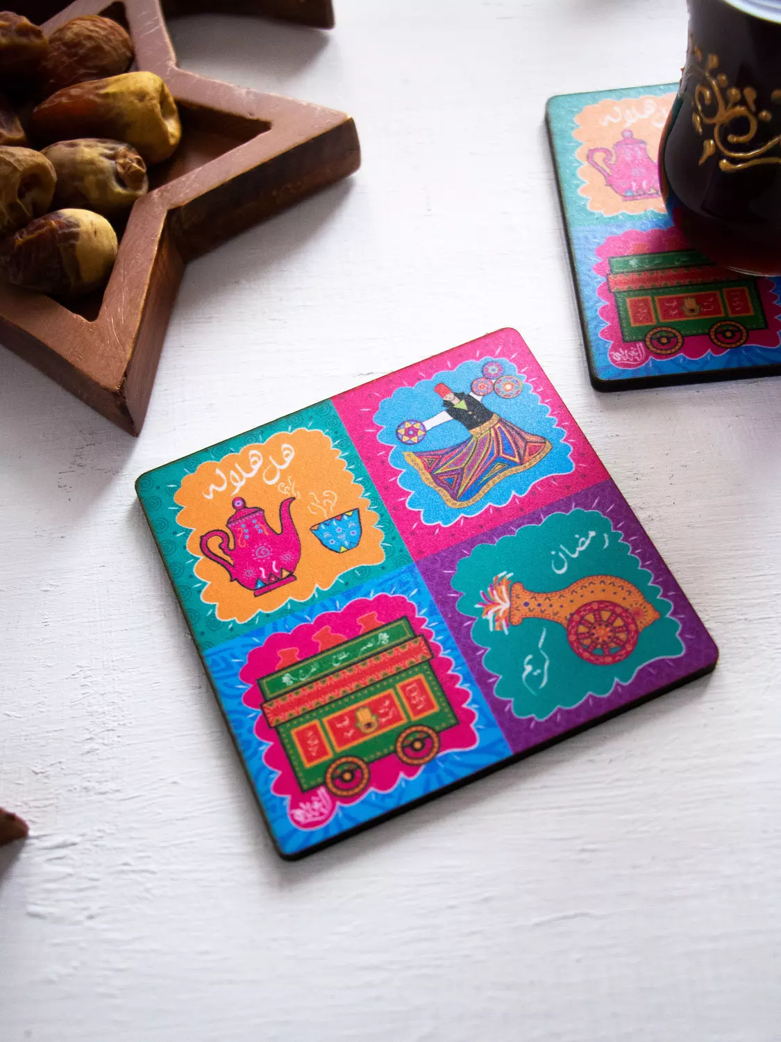 Ramadan Symbols Coasters  1