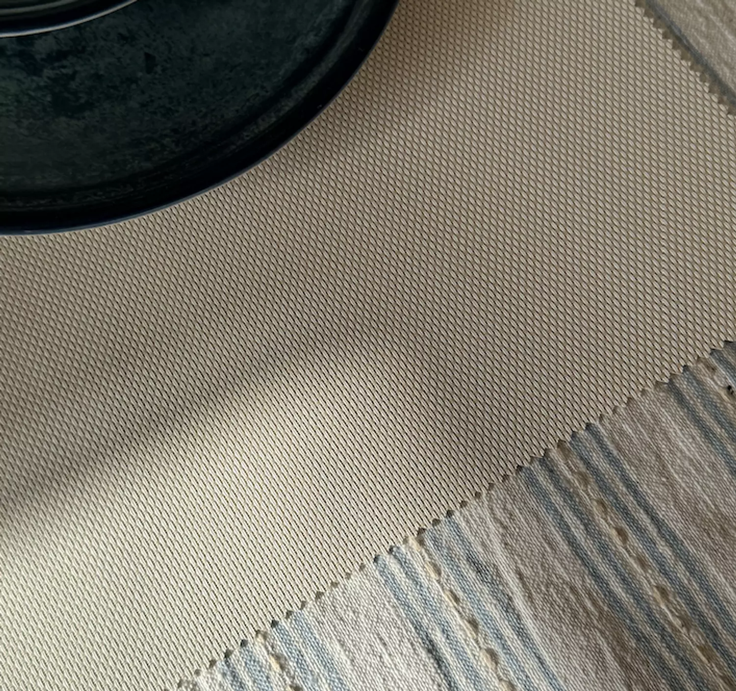 Beige woven Table Mat - Set of 6  2