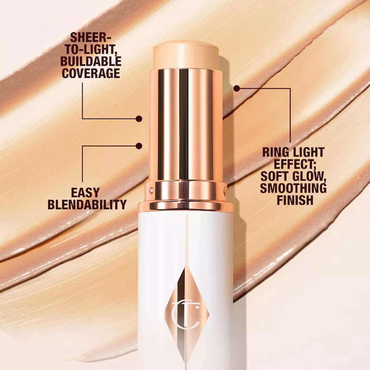 Charlotte Tilbury Unreal Skin Sheer Glow Tint Hydrating Foundation Stick fair 1 3