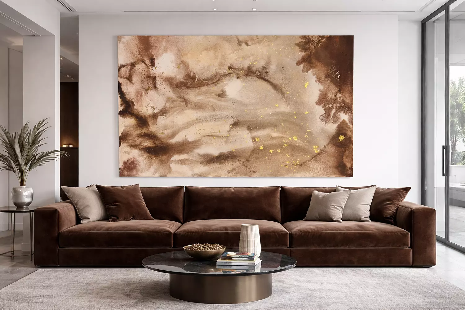 Brown Marble abstract image