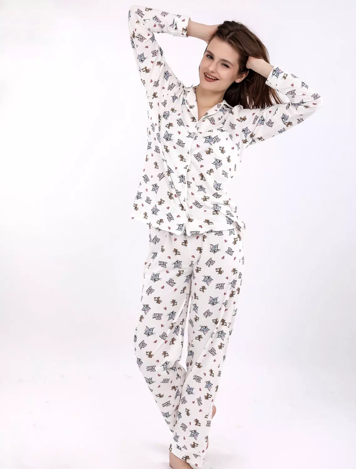S614 Tom and Jerry Buttoned pajama set 4