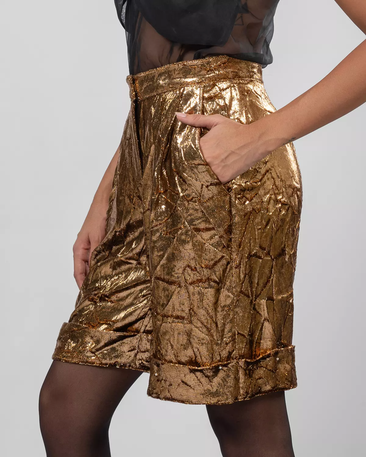 Gold shorts  2