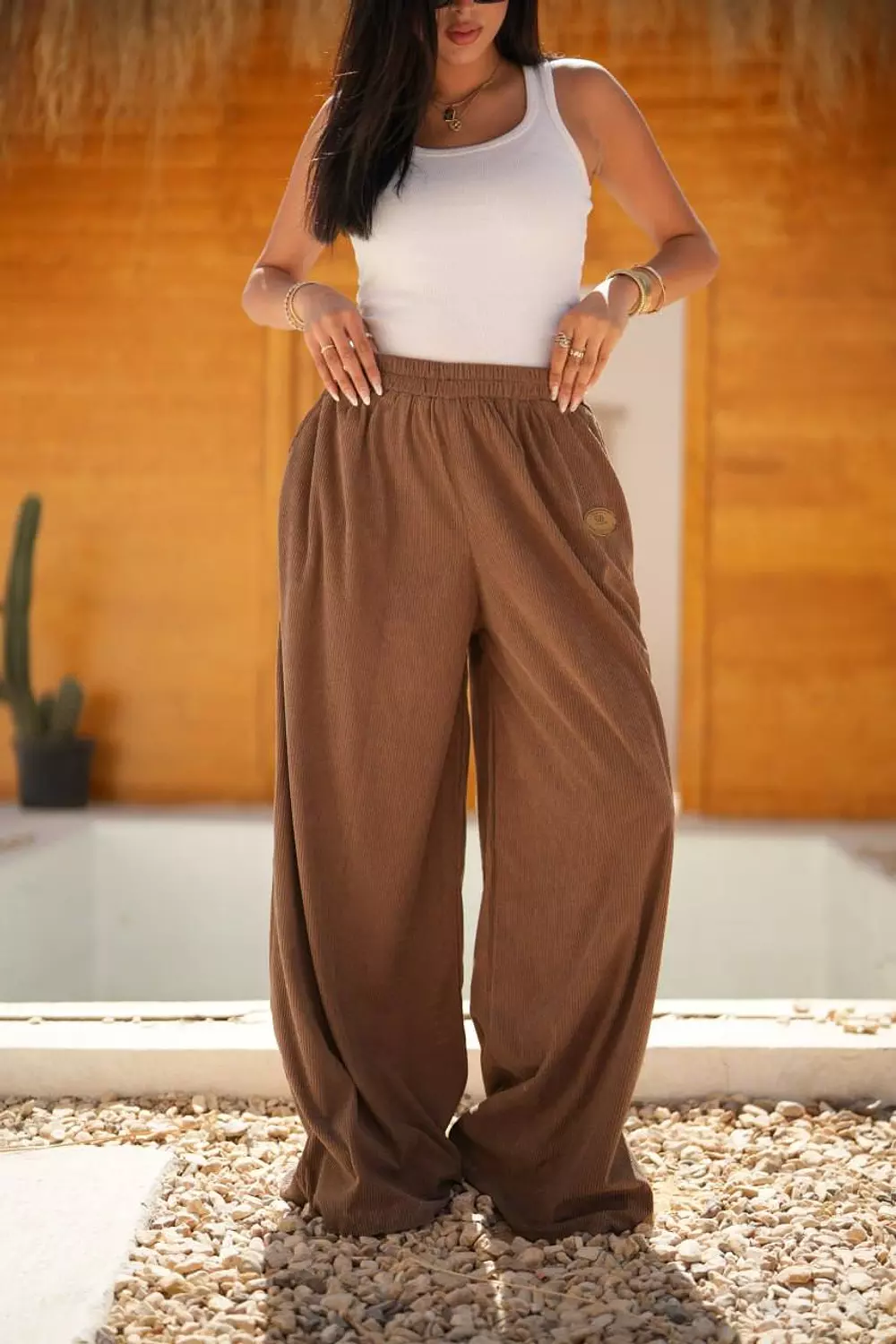 Ribbed velvet pants 3