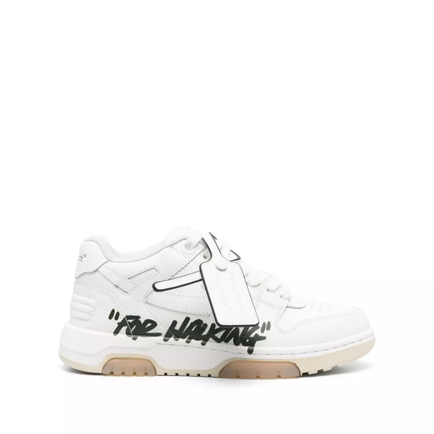 OFF-WHITE Out Of Office OOO Low Tops For Walking White Black image