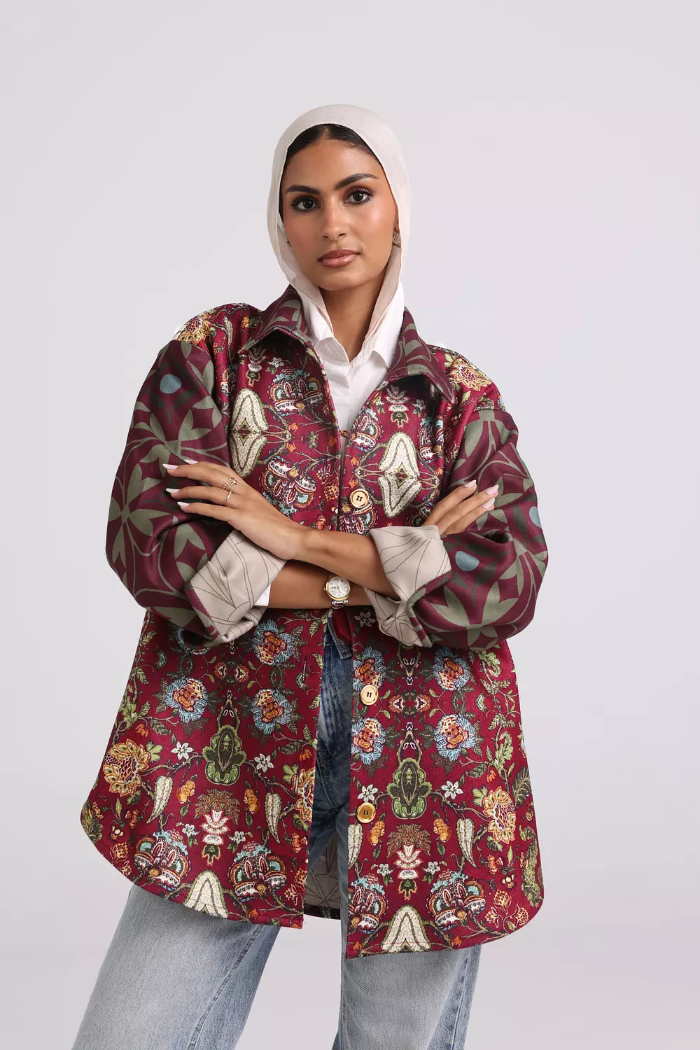 The Tapestry Jacket - Burgundy 7