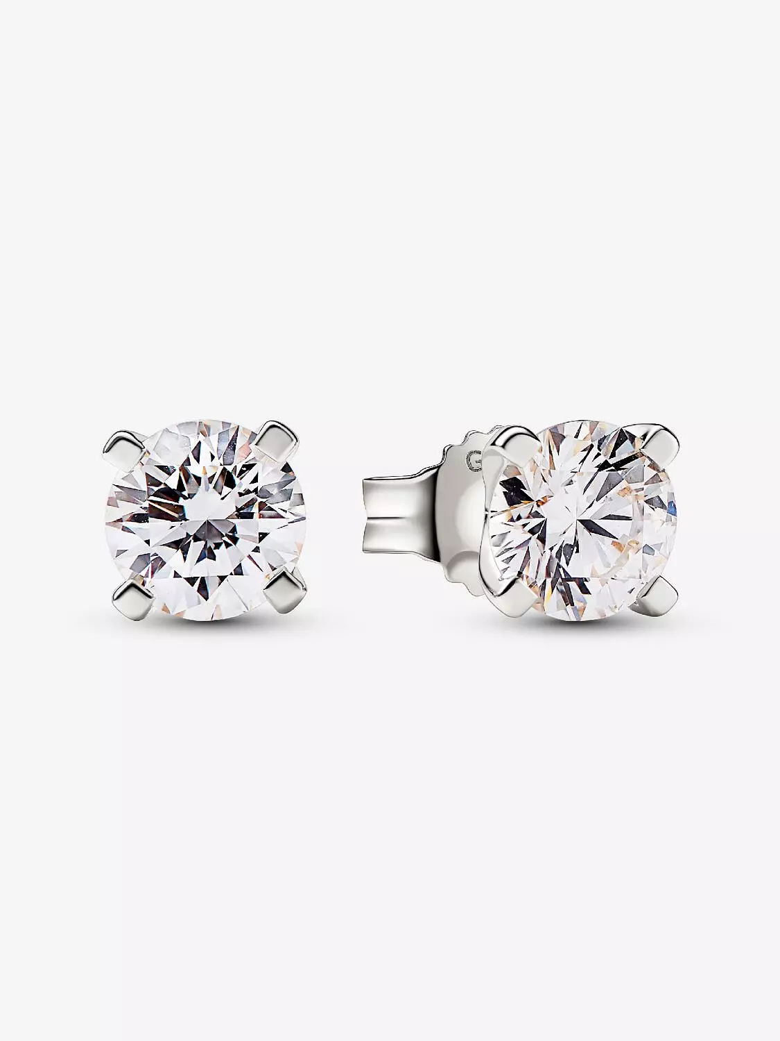 Round Sparkle Stud Earrings