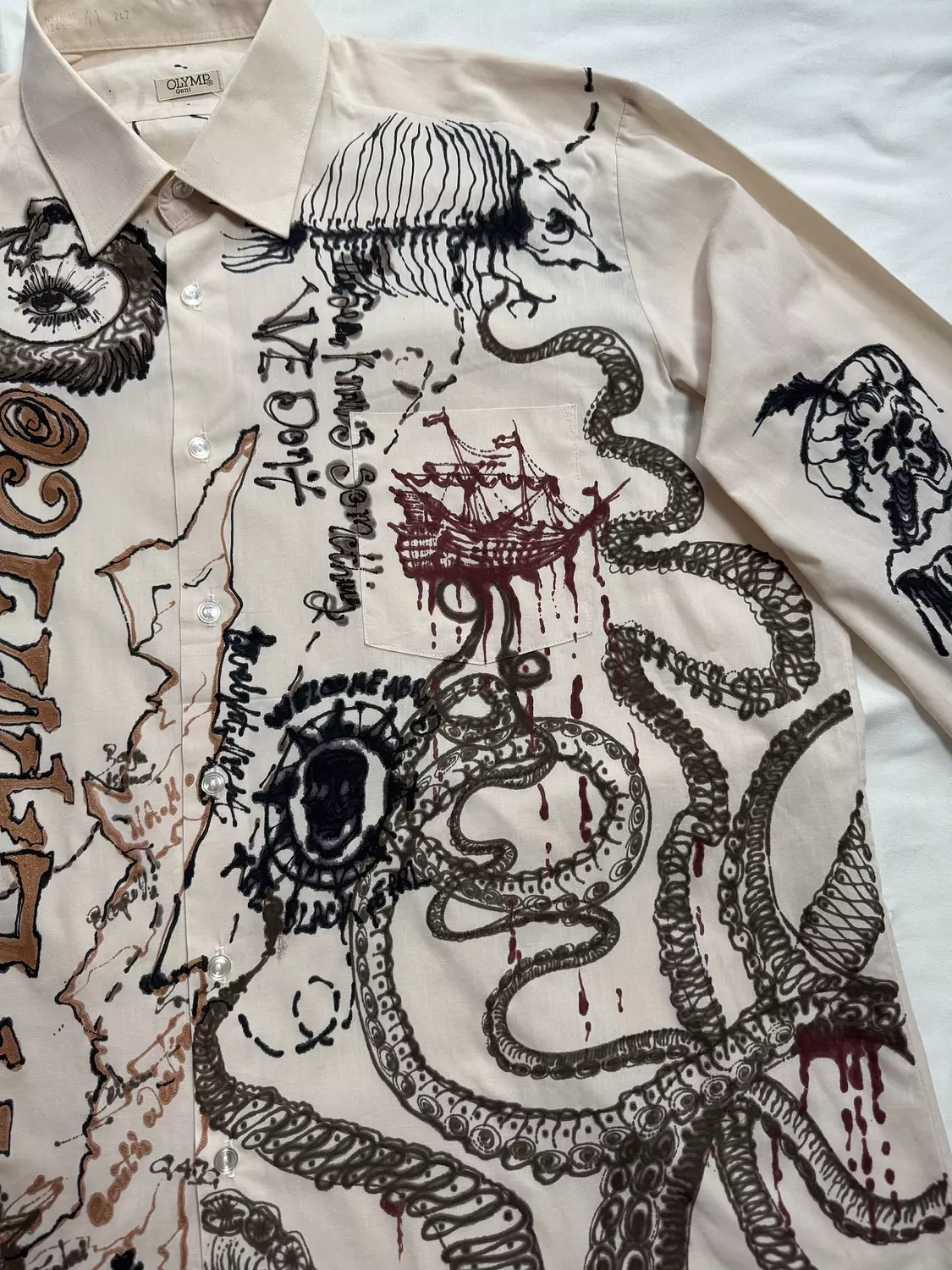 “ pirate’s diaries 2” hand-painted shirt  hover image