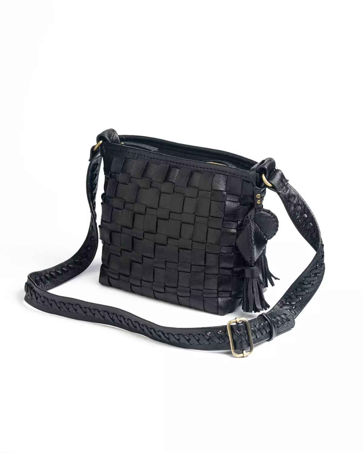 Woven Crossbody Bag image