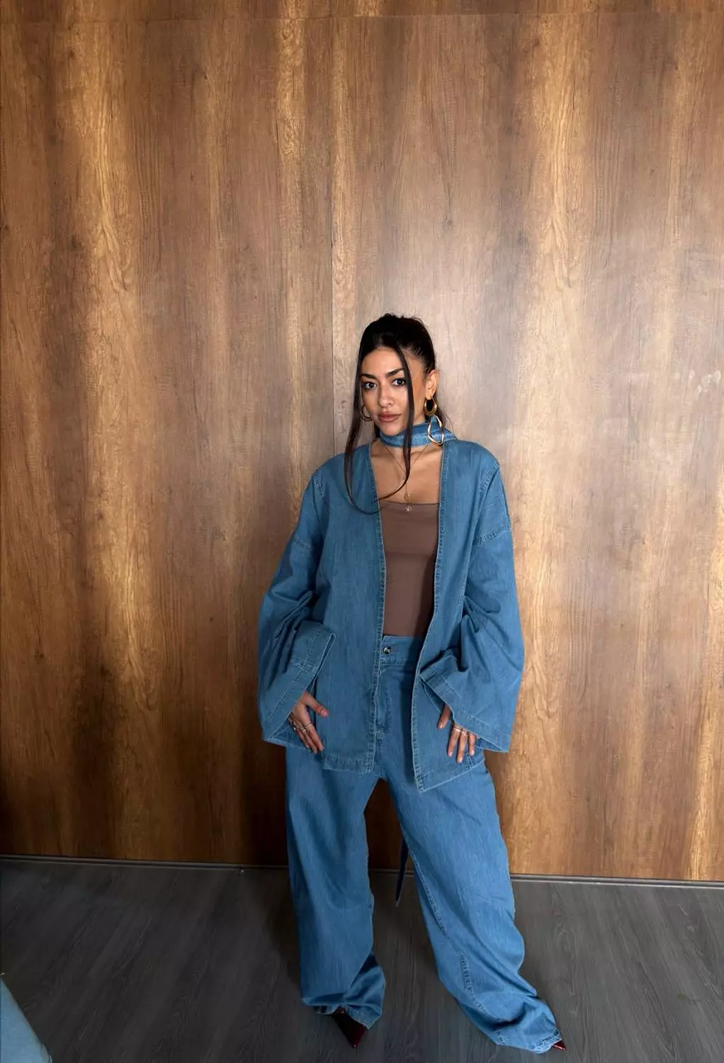 Silk Denim Set  4