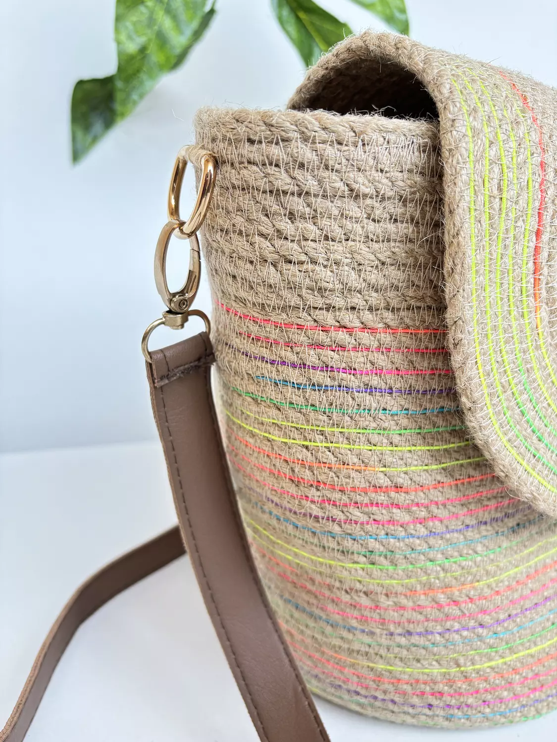 Boho Breeze Jute Basket Bag 4
