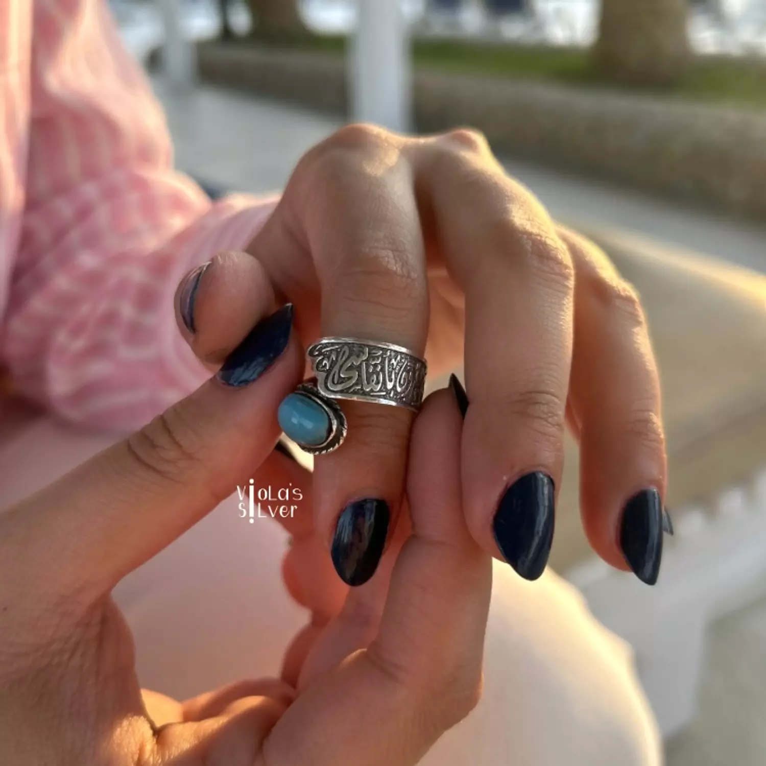 Fayrouz stone والله ما طلعت شمس ولا غربت ring image