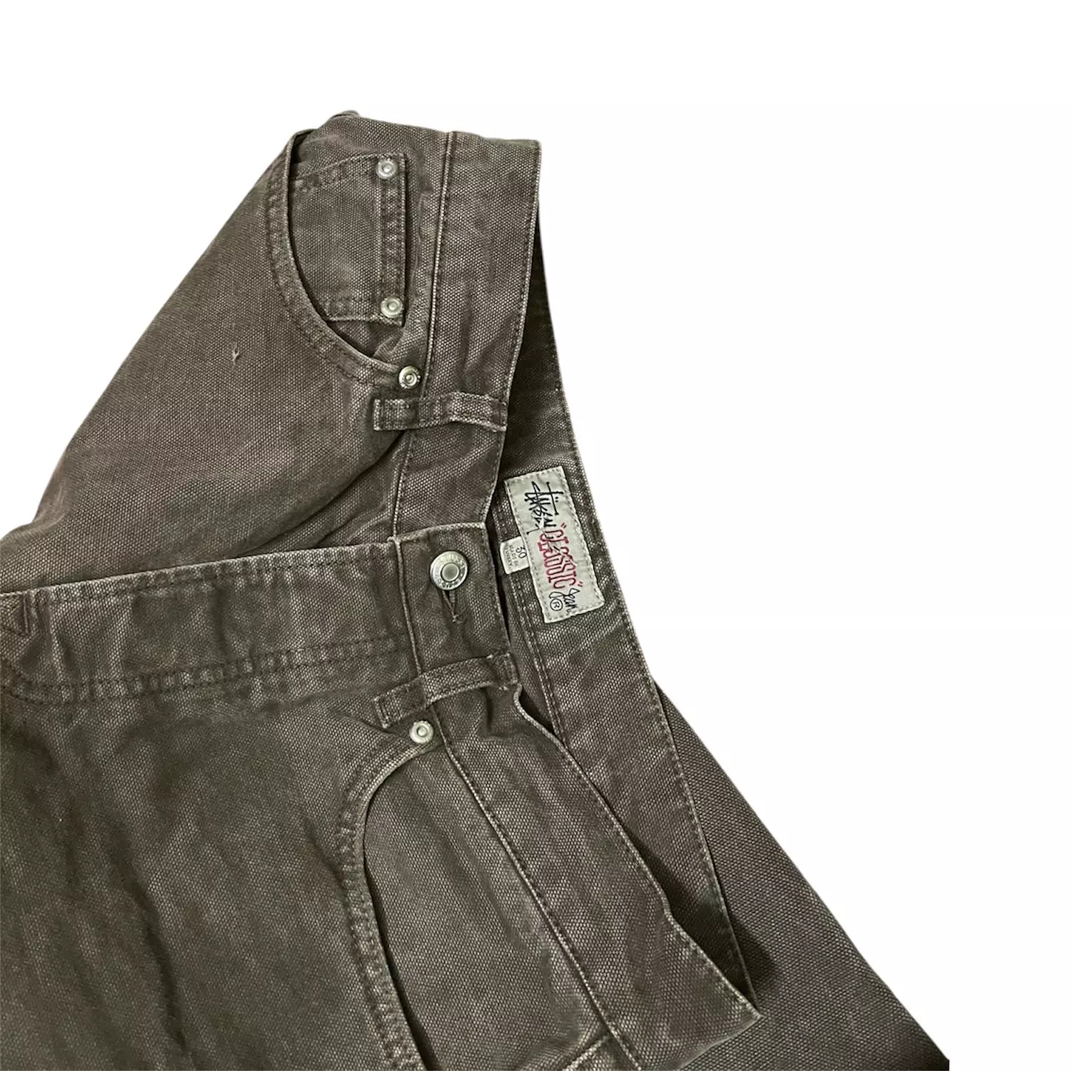 Stüssy embroidery Brown Pants 2