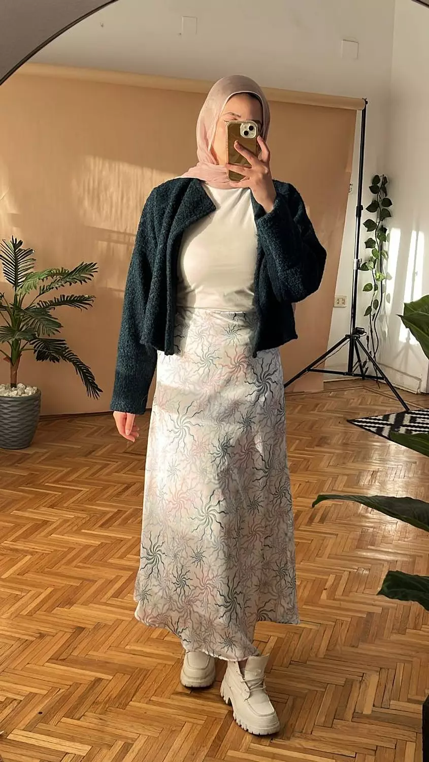 Luster Silk Skirt   image
