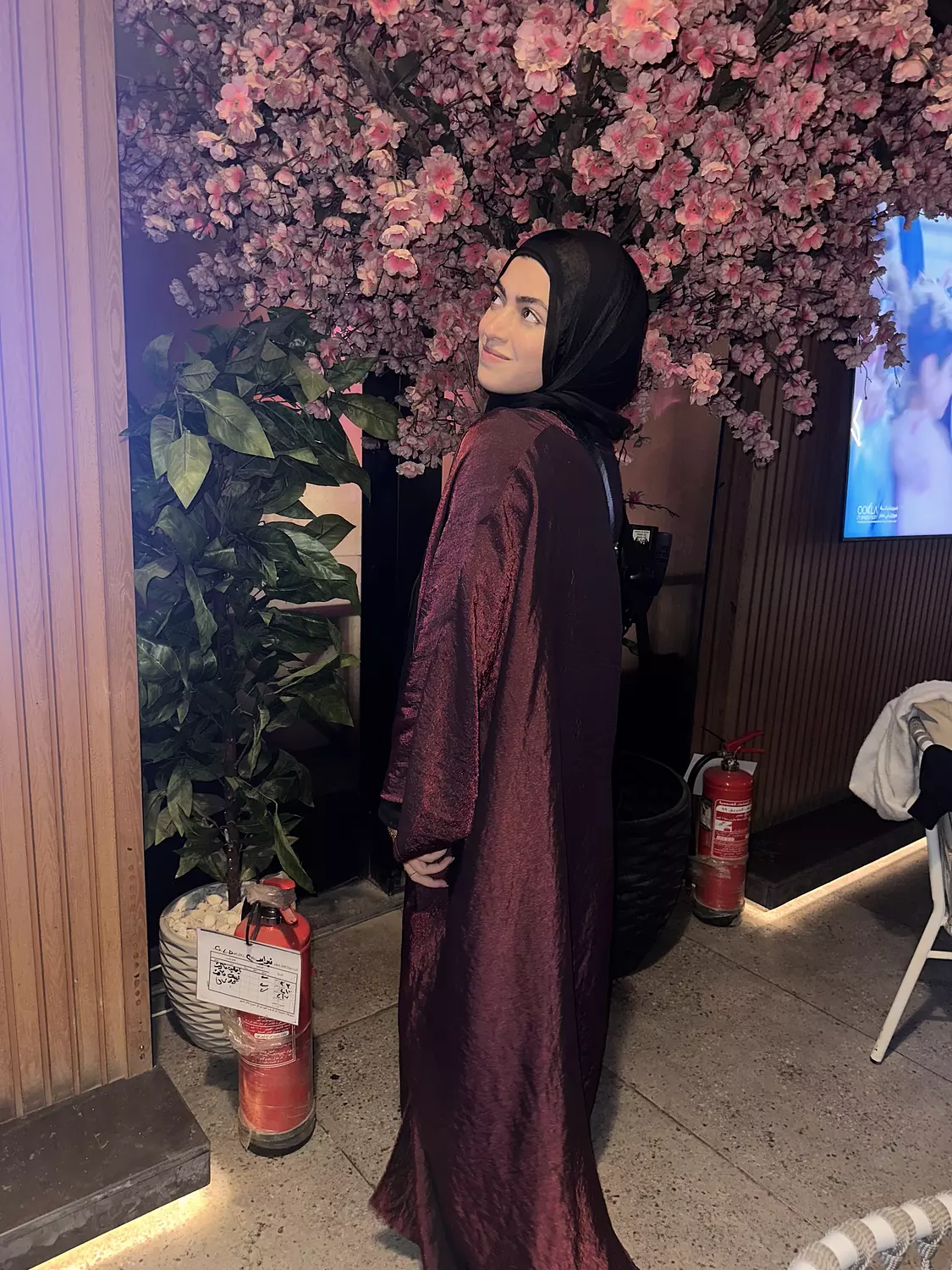 Shimmery Kaftan - Burgandy 5