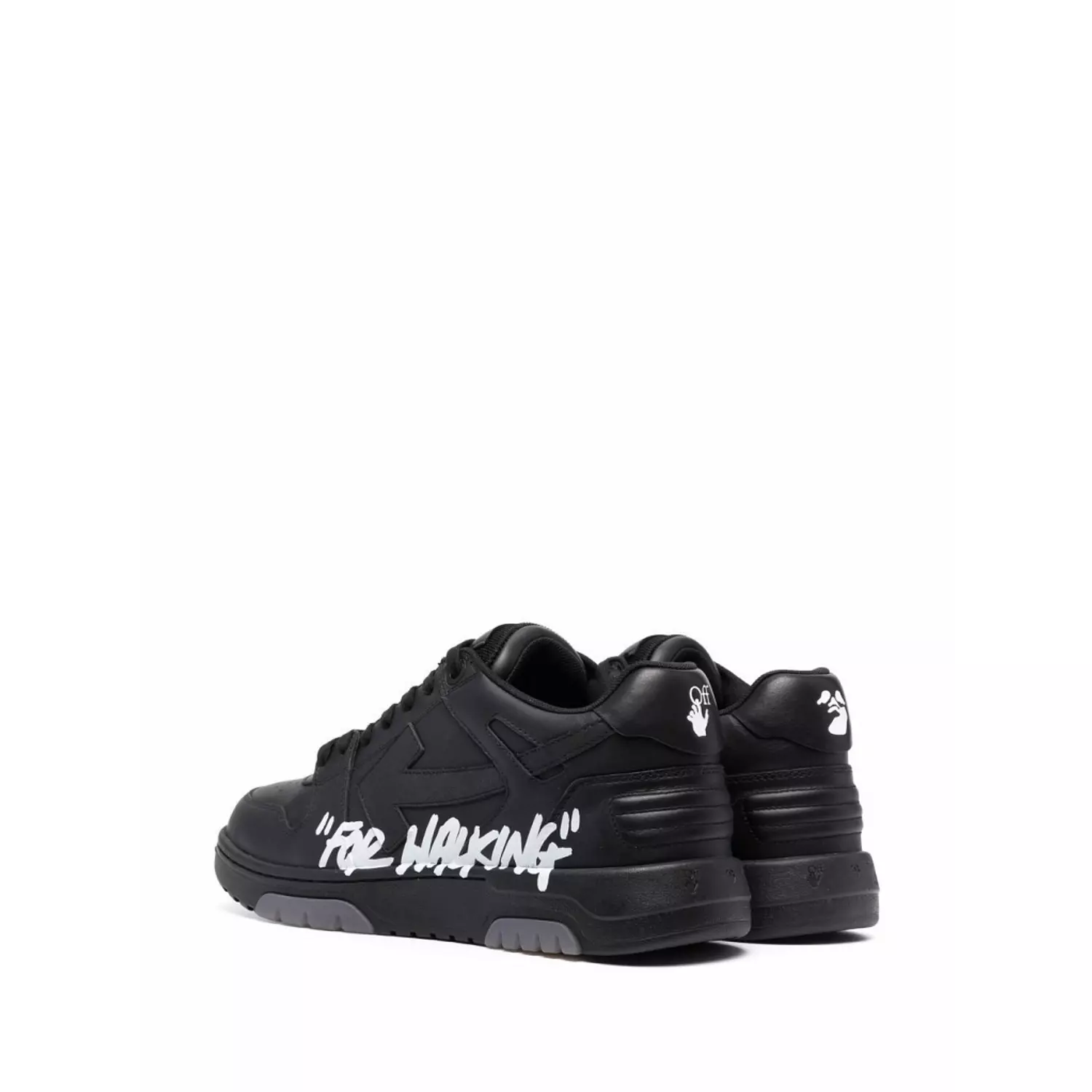OFF-WHITE Out Of Office OOO “For Walking” Low Tops Black White hover image