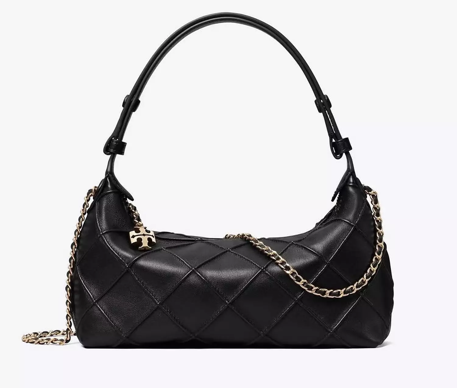  Tory Burch Fleming Pochette Quilted Leather Shoulder Bag image