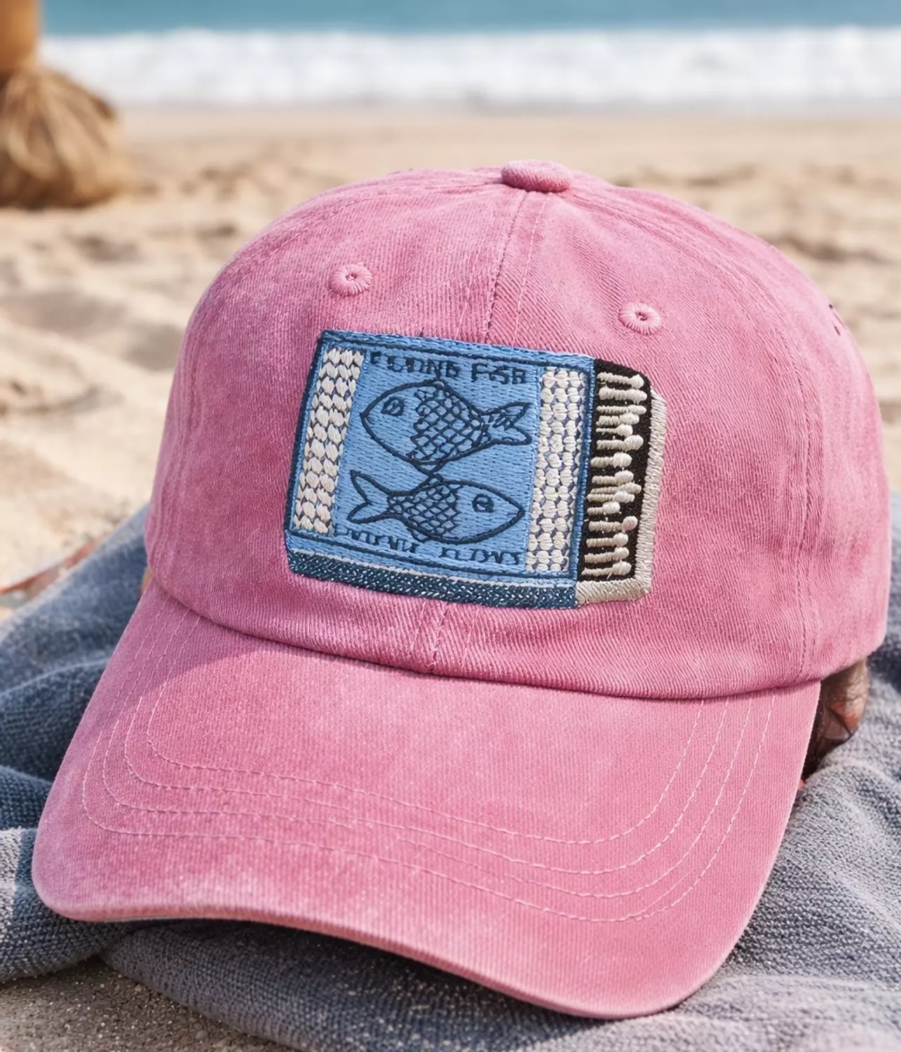 Flying Fish Pink Washed Cap image