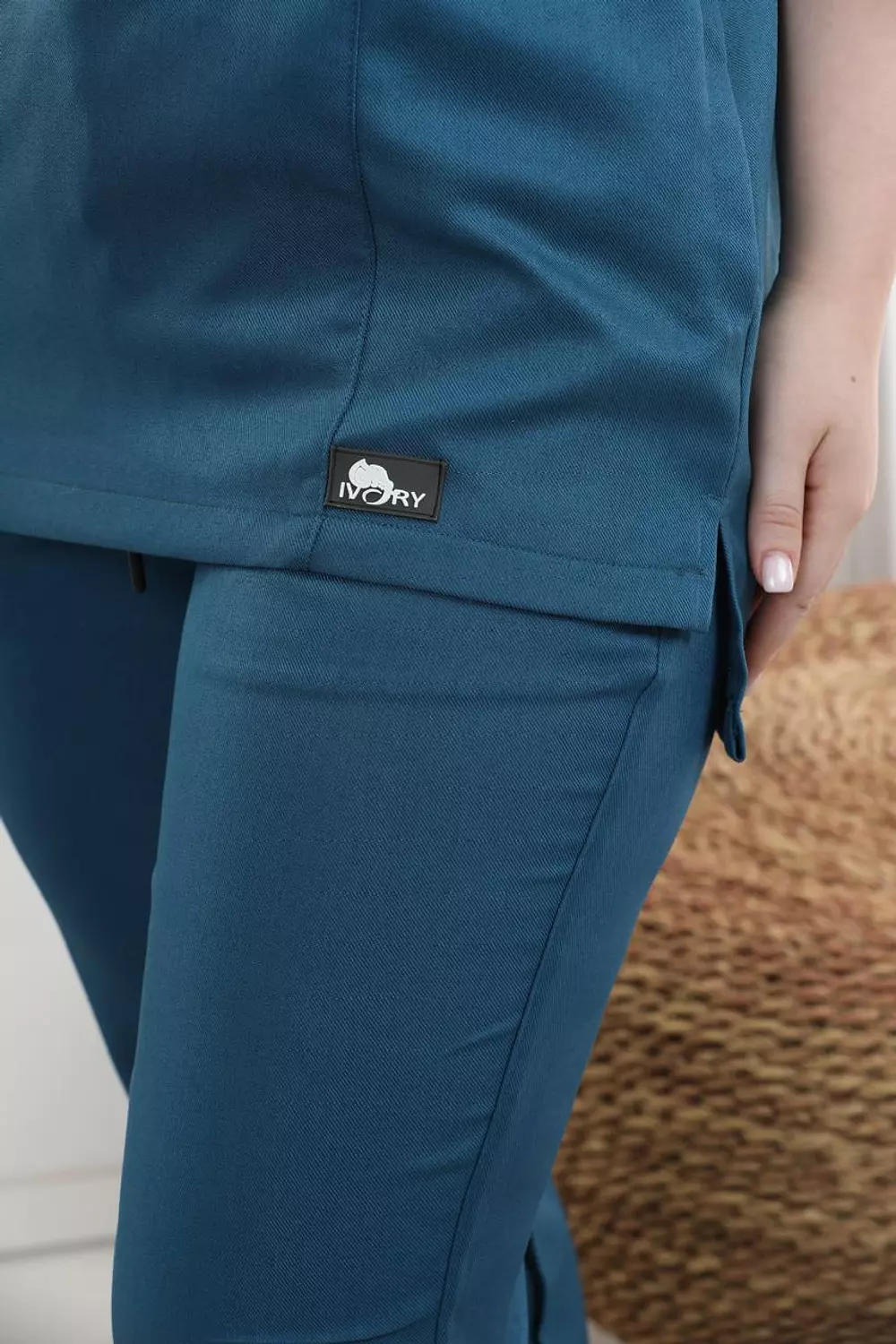 Petroleum Half Collar Scrub  6