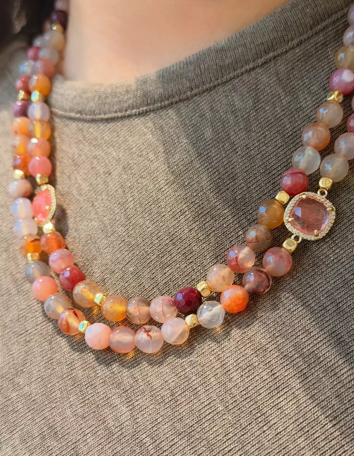 Pinky Rose Agates 7