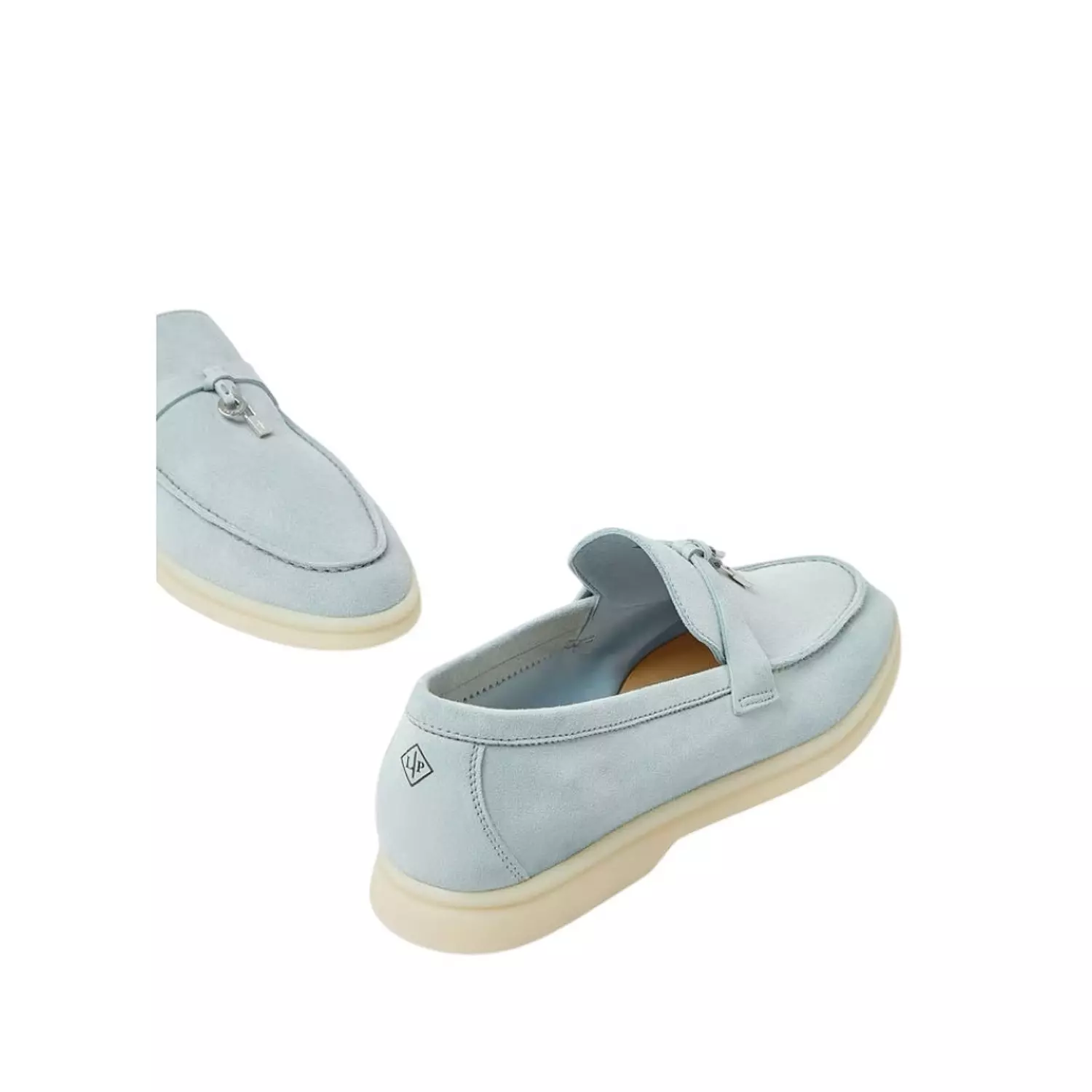 Loro Piana Summer Charms Walk Loafer Suede Spring Waterfall Melange 4