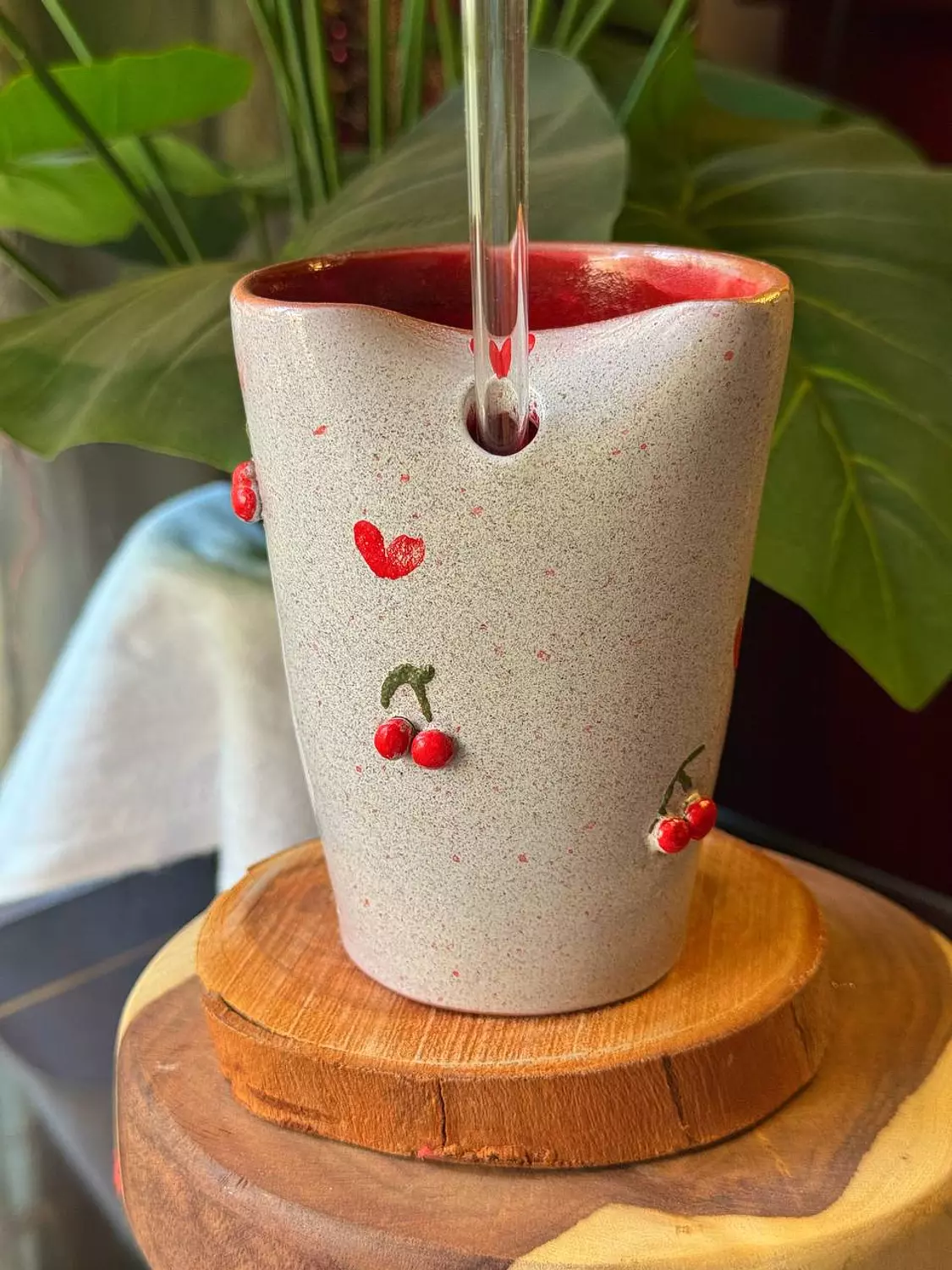 Cherry straw cup image