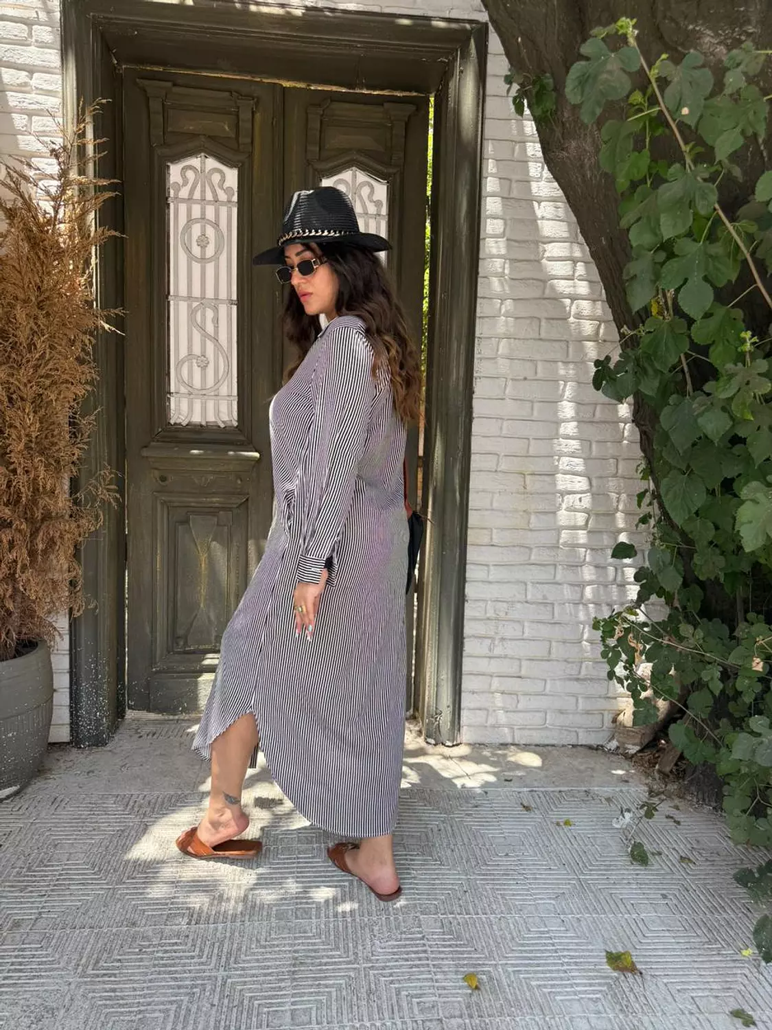 black striped dress 5