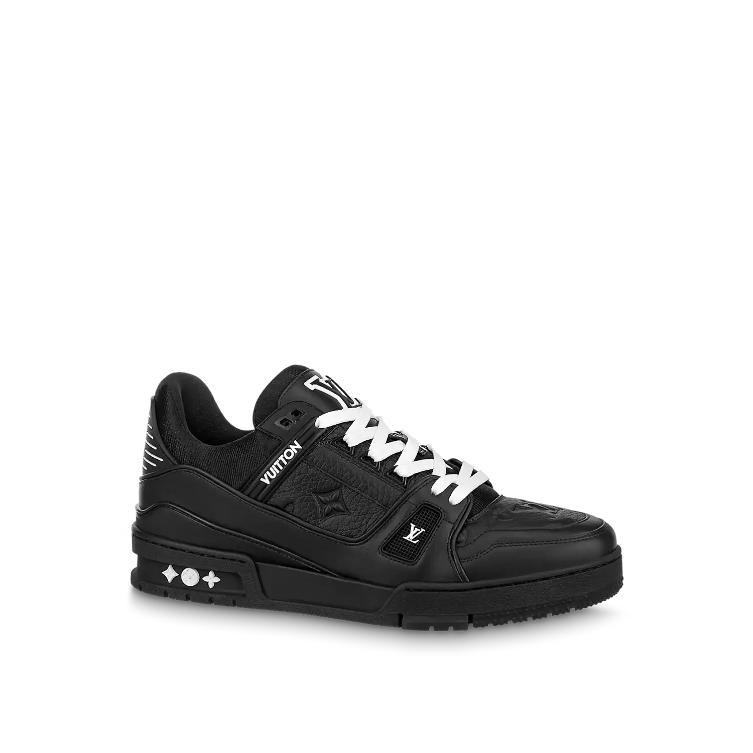 Louis Vuitton LV Trainer Black Embossed Monogram 2