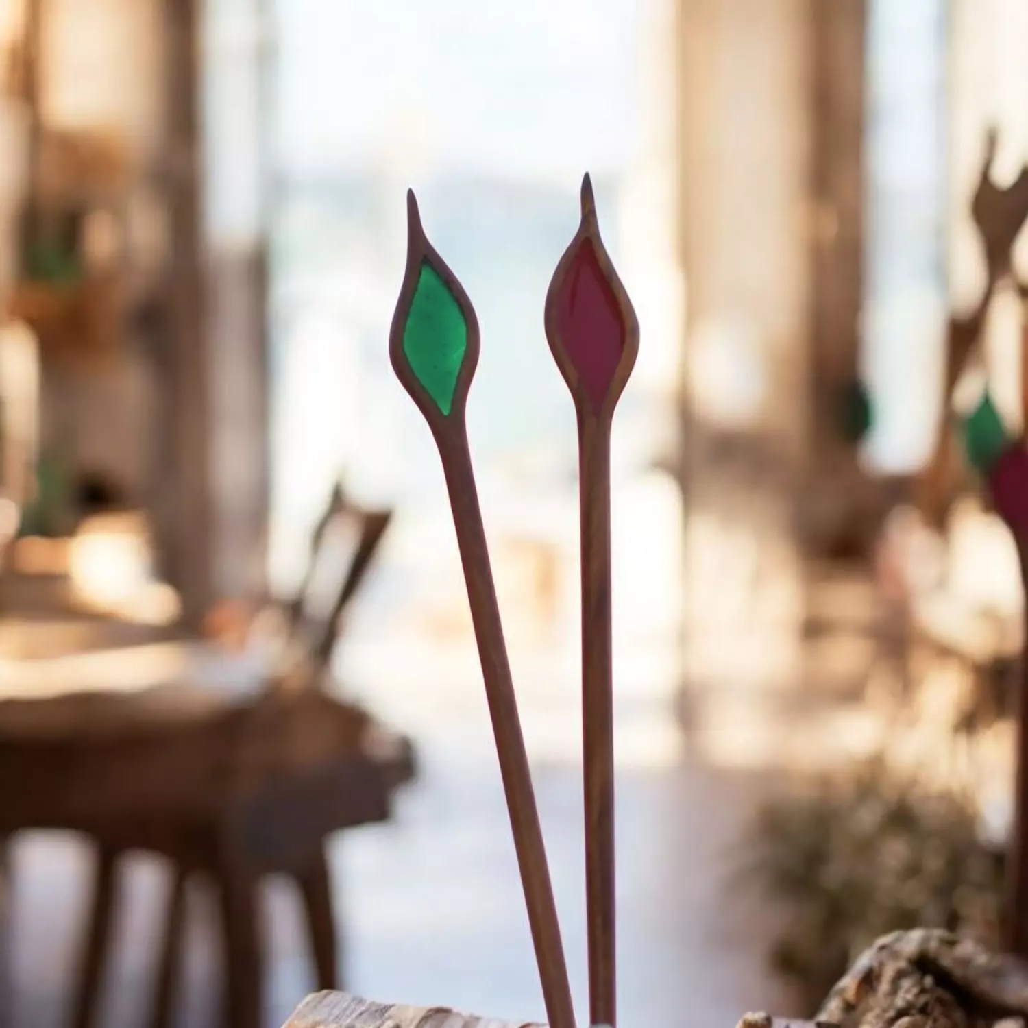 Emerald Hair Stick image