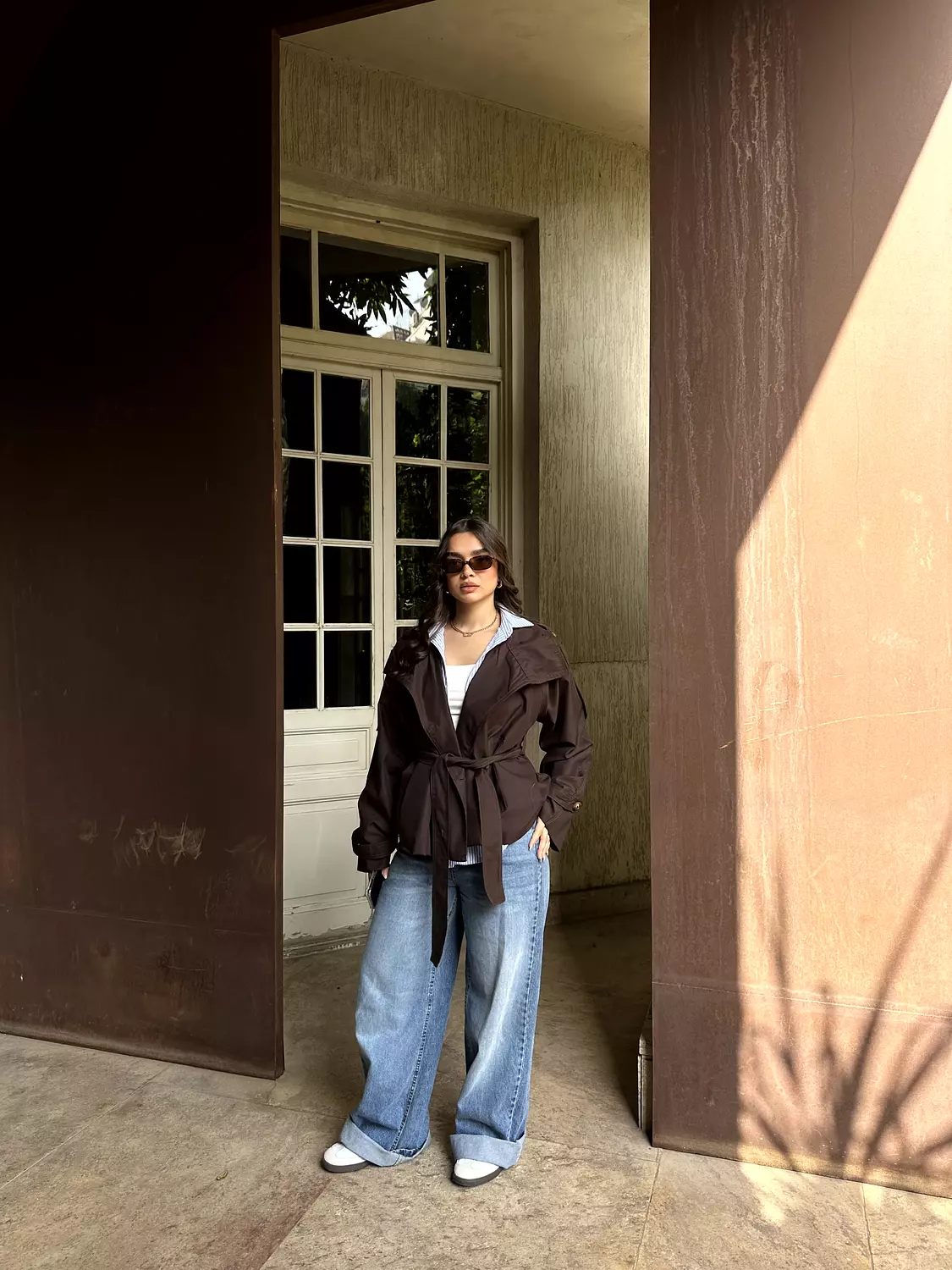 Cropped Trench Coat 3