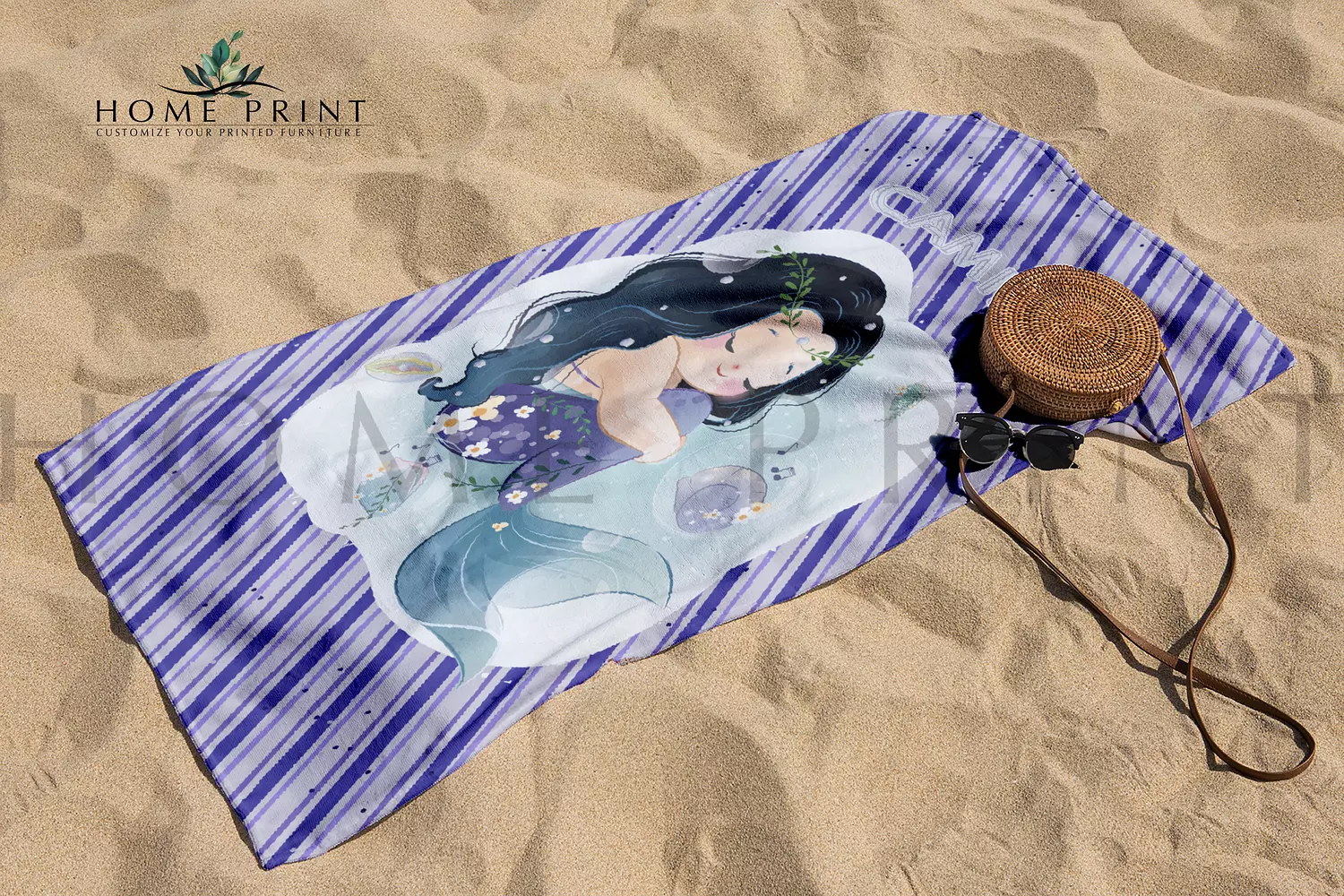 Microfiber Towel - Mermaid - Multi Colors   image