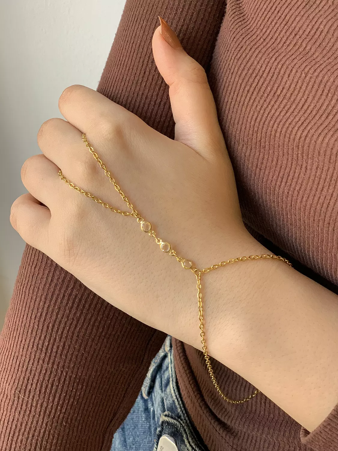 Crystal hand chain 1