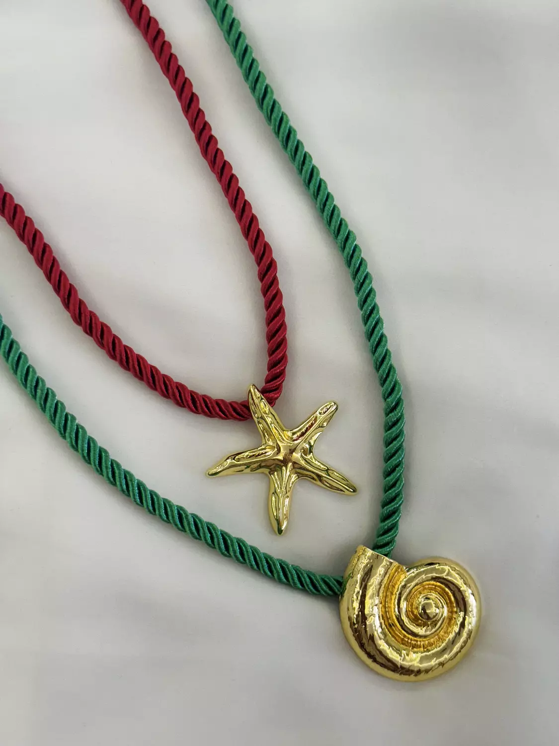 Shell and gold statement Necklace  2