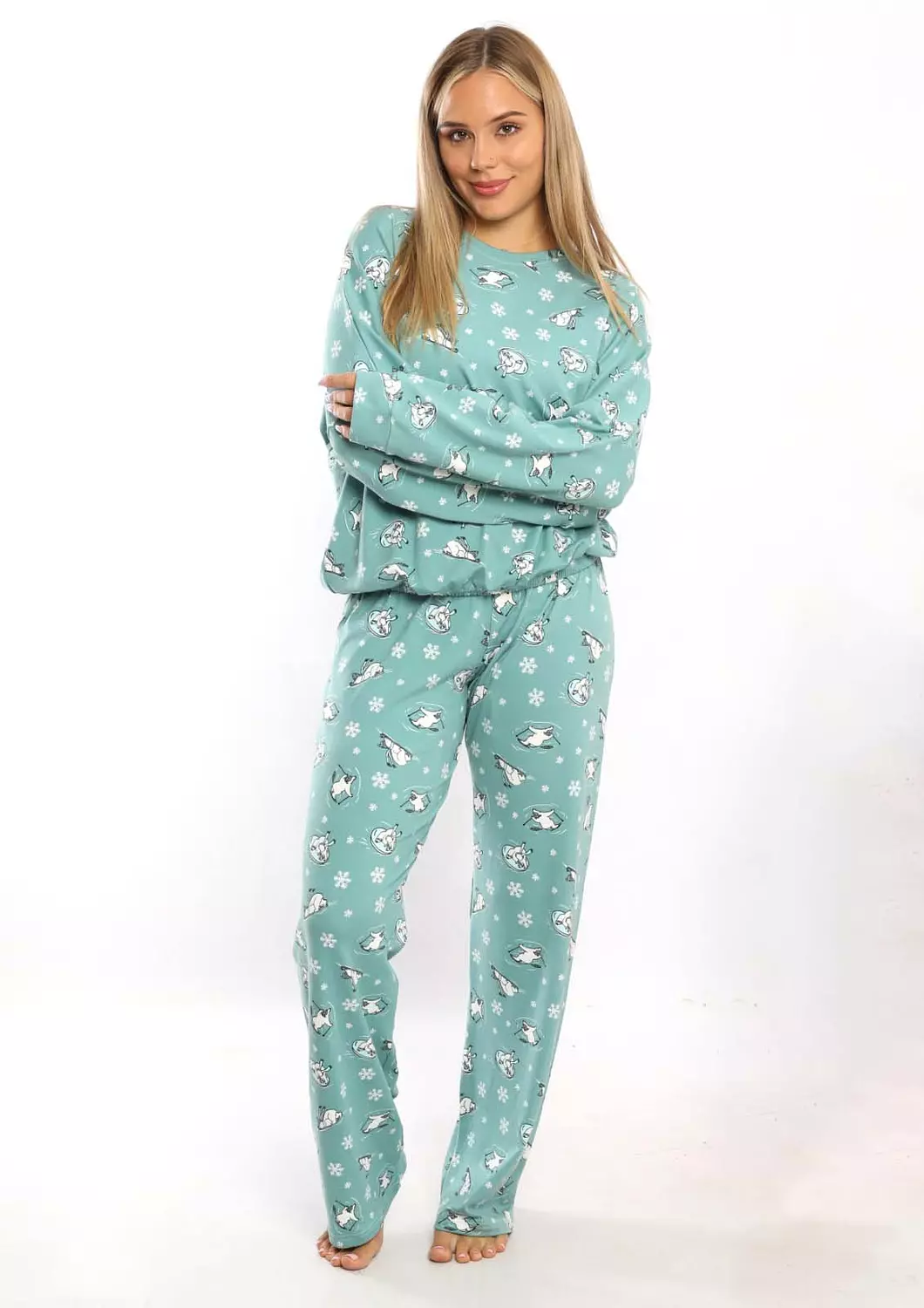 C350 THE WINTER BEAR LOOSE-FIT PAJAMA SET 3