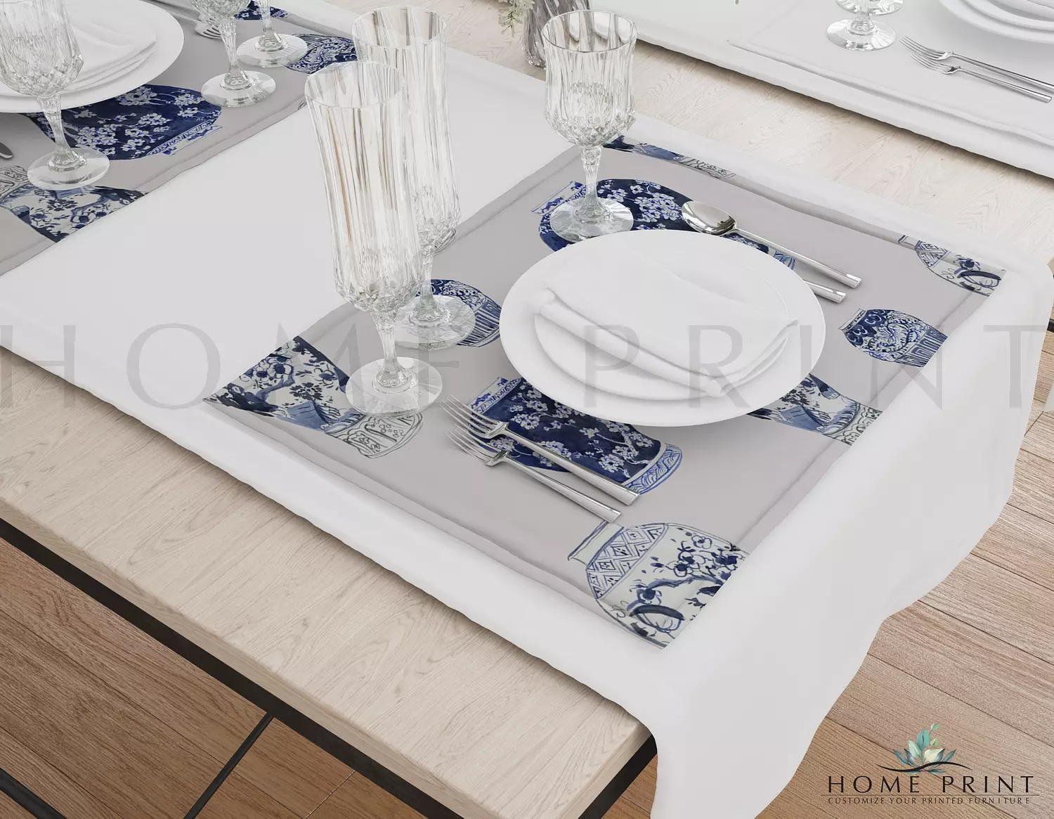  Modern Place-mat  - Vases - Multi Color Design  image