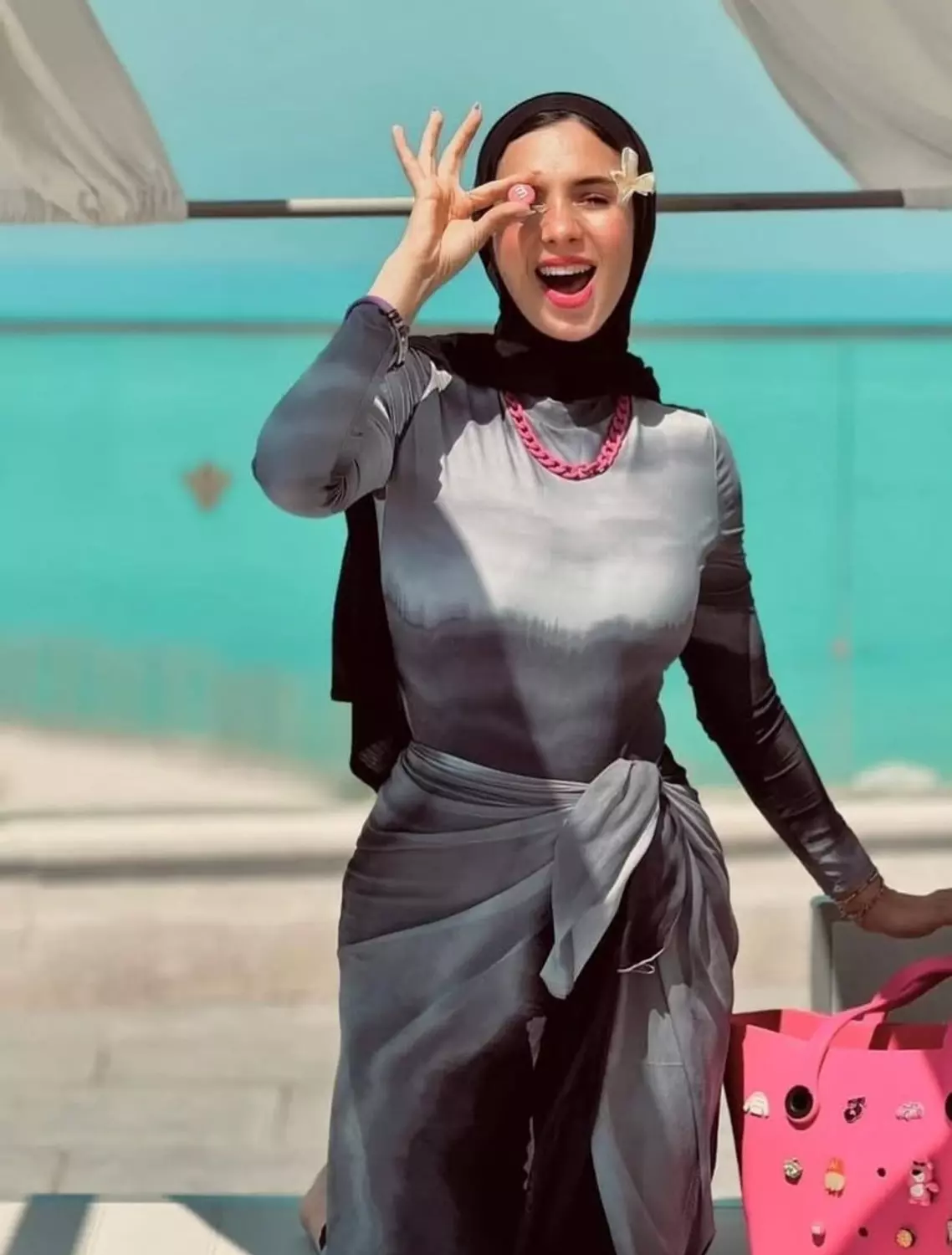 Gray degrade burkini  2