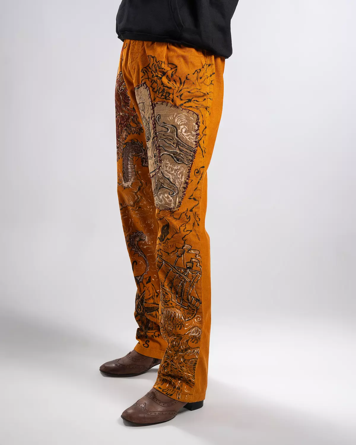 Lost at sea” hand-painted unisex pants “ 3