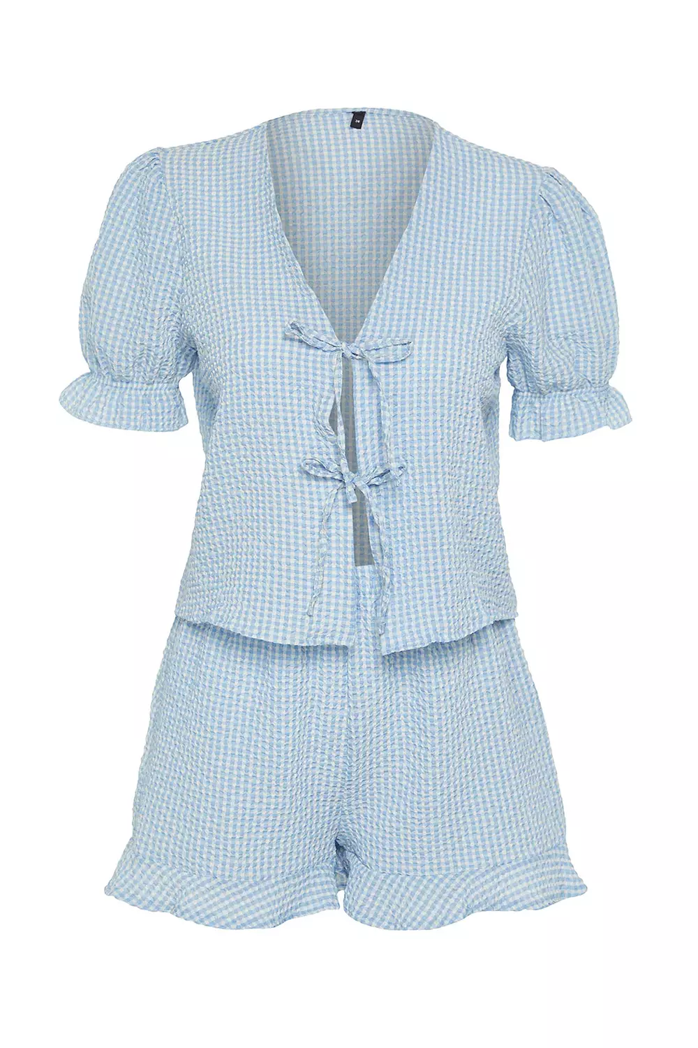 Textured Ribbon Bow pajama 6