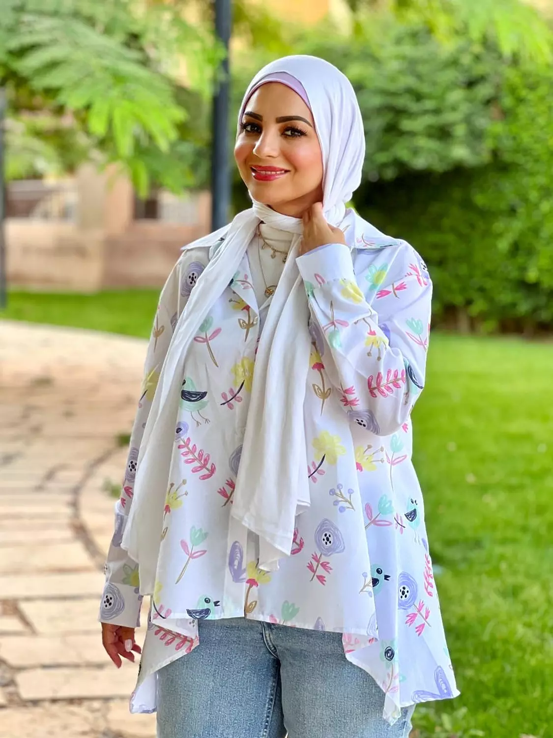 <p style="text-align: center"><br><strong>Printed Poplin Shirt - Bird</strong></p>