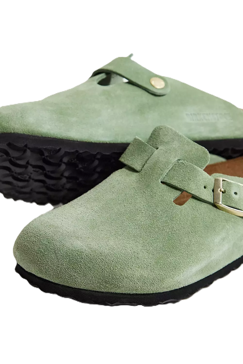 Birkenstock Boston Green Tea Suede 2