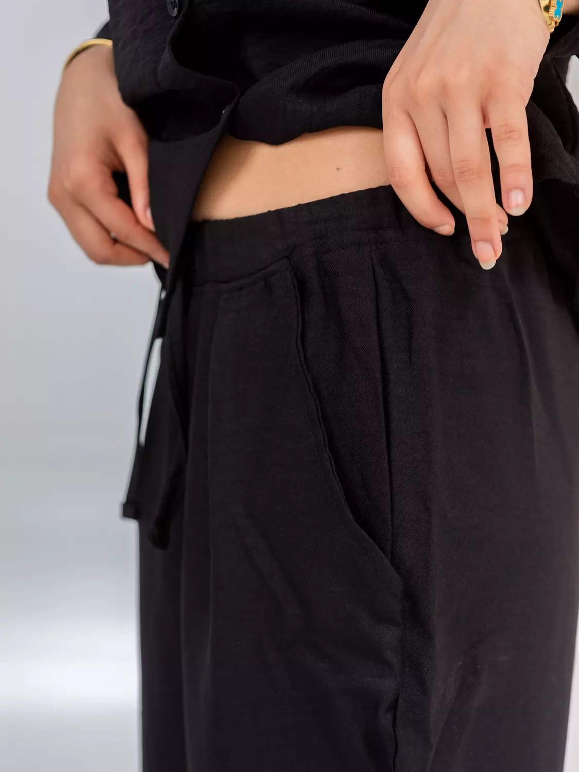 Linen Pants | Black 5