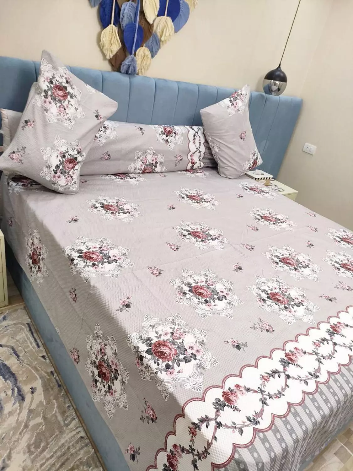 طقم ملايه كبير بيكا ورد مادي image