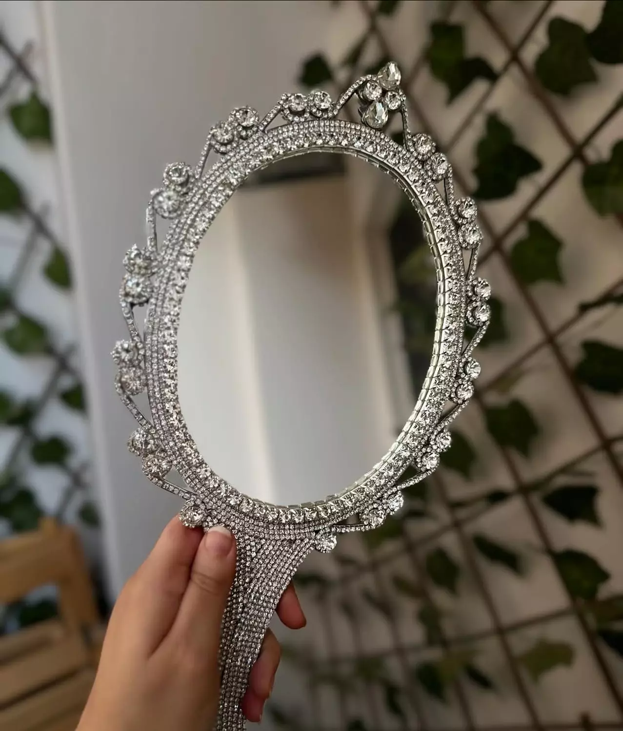 Luxury Crystal Hand Mirror 5 1