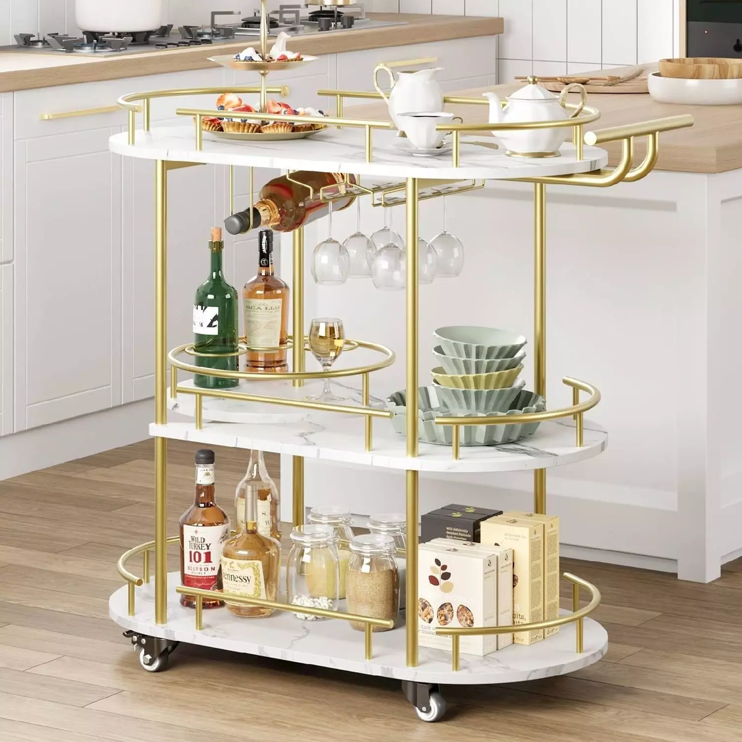 Serving trolley 40*80*90 cm hover image