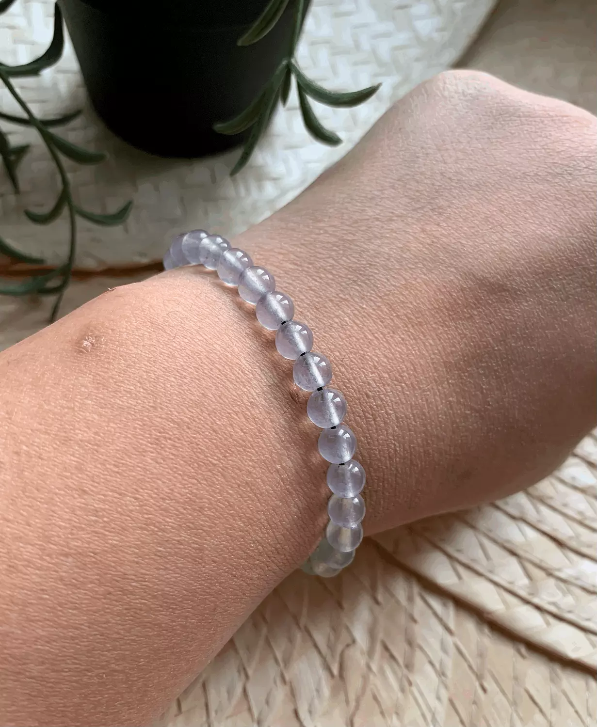 Small Agate "Grey"  Bracelet ( Stock ) image